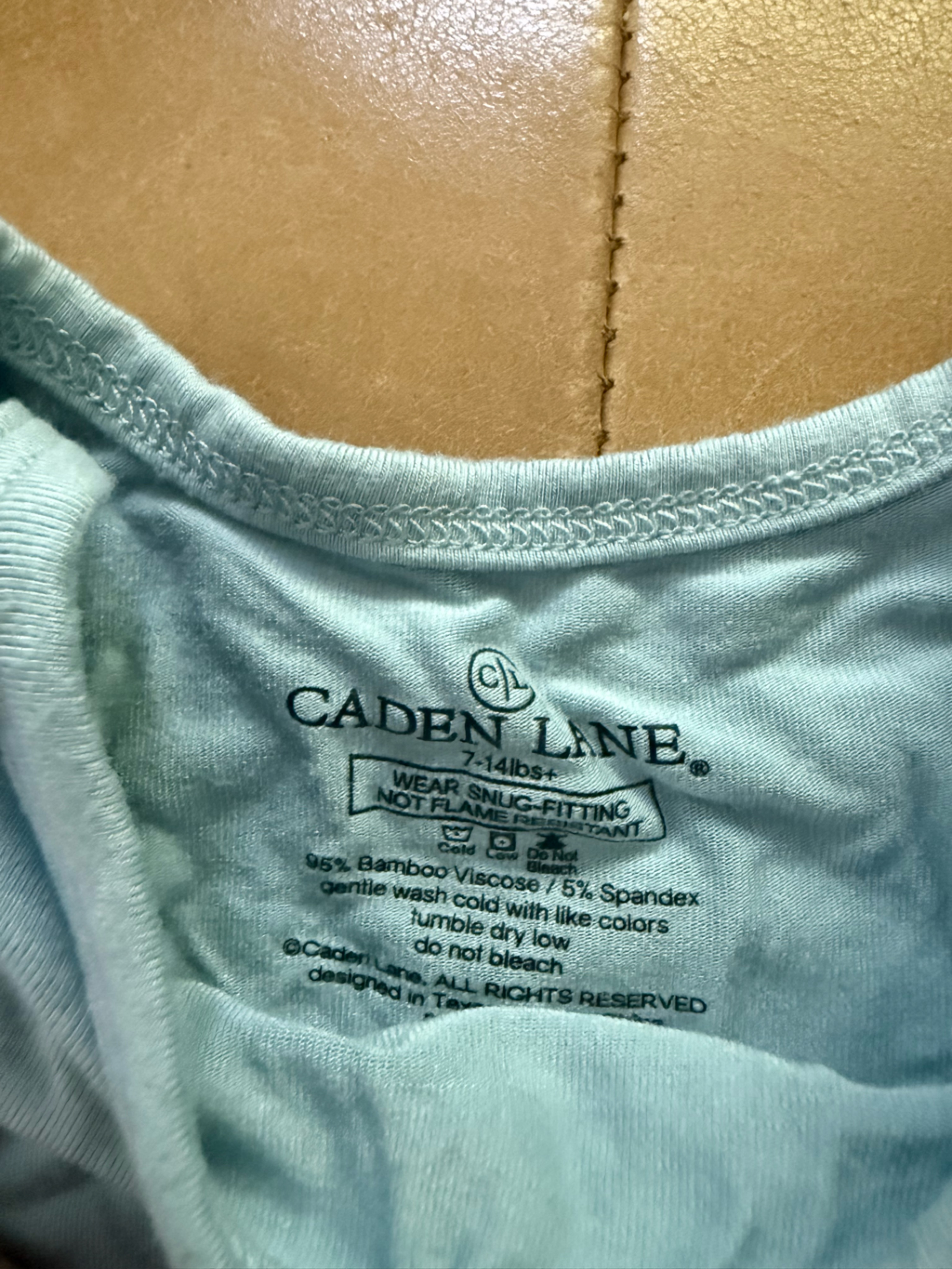 Caden Lane Viscose Bamboo Gown 0-3m — image 3 of 3